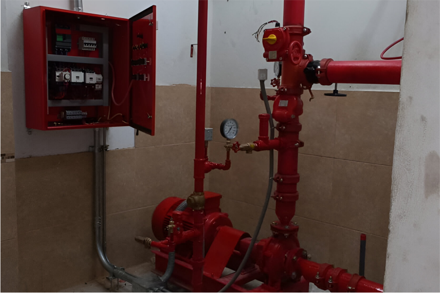 Cuartos de maquinas y Tablero de Control para sistema de bomba contra indencio